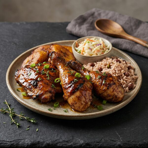 Honey Jerk Chicken meal