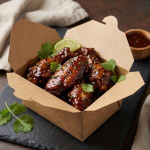 Honey Jerk Wings meal