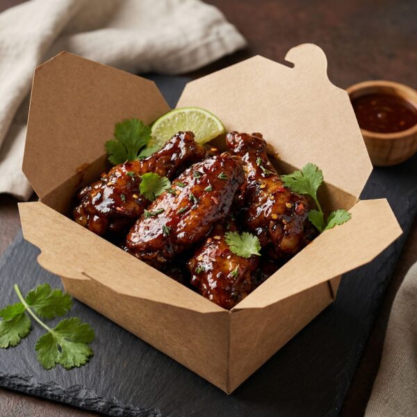 Honey Jerk Wings meal