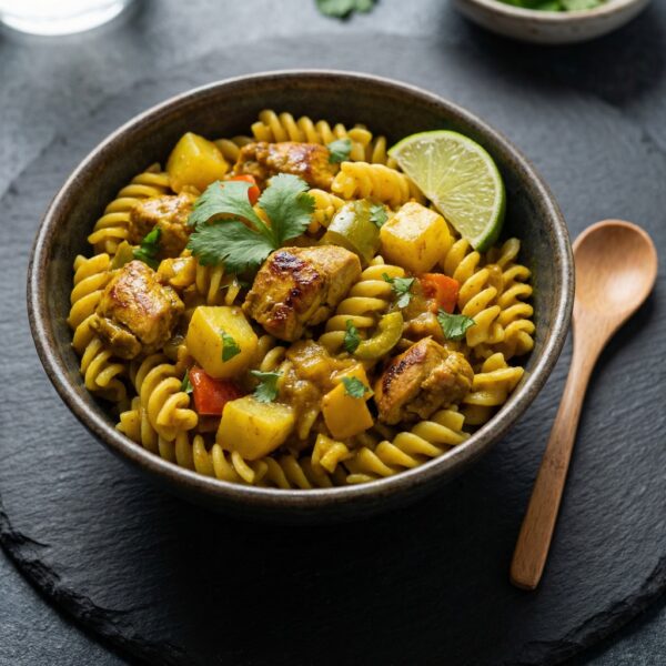 Pasta with Curry Chicken