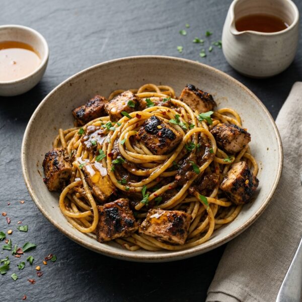 Pasta with Honey Jerk Chicken