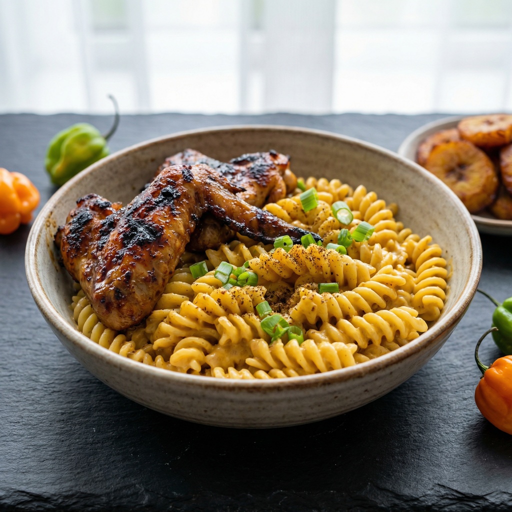 Pasta with Honey Jerk Wings - Image 1