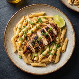 Pasta with Jerk Chicken