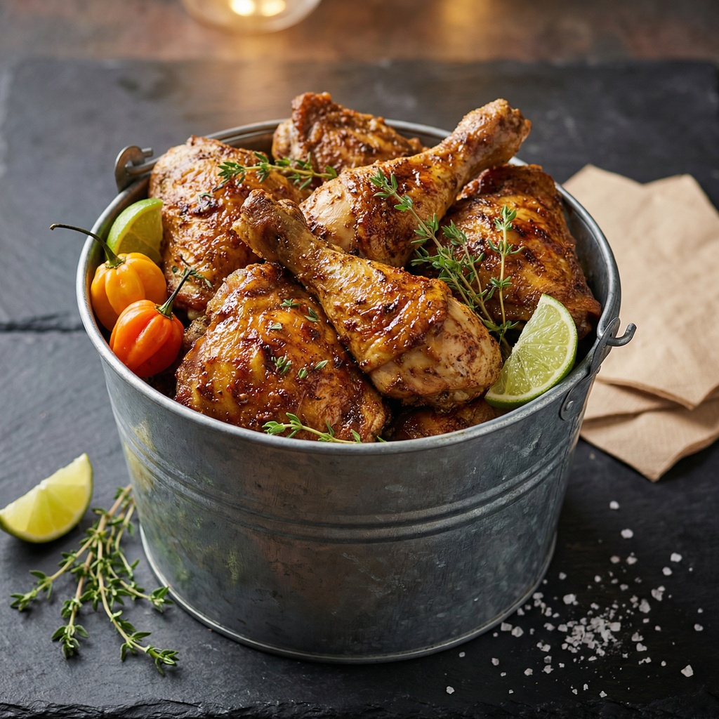Pre-cooked Seasoned Chicken -Full Bucket - Image 1