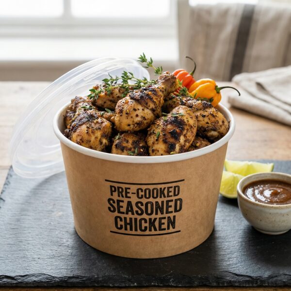Pre-cooked Seasoned Chicken - Half Bucket