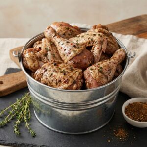 Uncooked Seasoned Chicken - Full Bucket